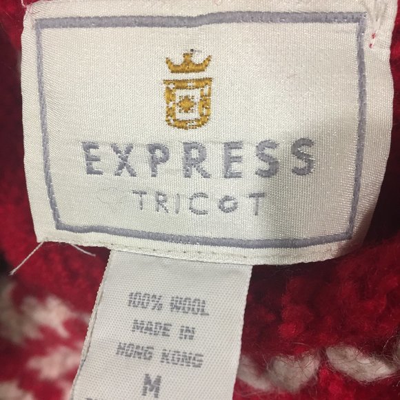 VINTAGE EXPRESS TRICOT CHUNKY KNIT WOOL SWEATERS SIZE M - Picture 8 of 8